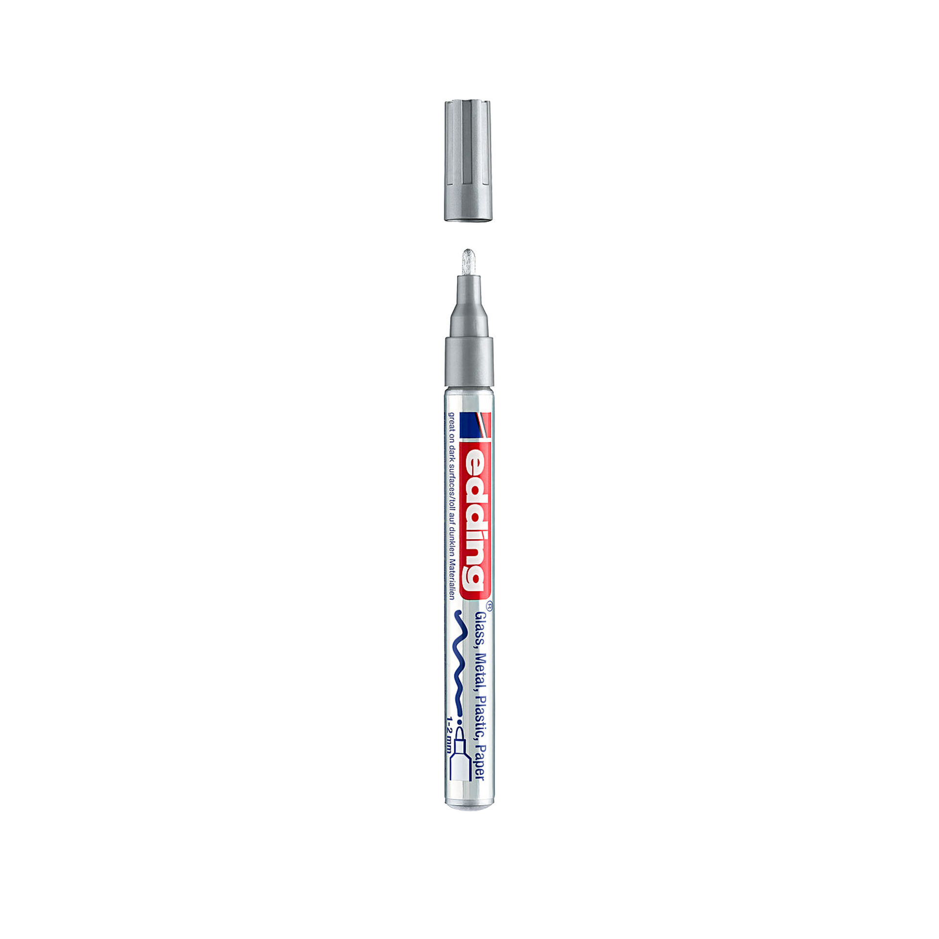 Marcador Tinta Opaca Edding 751 Prateado