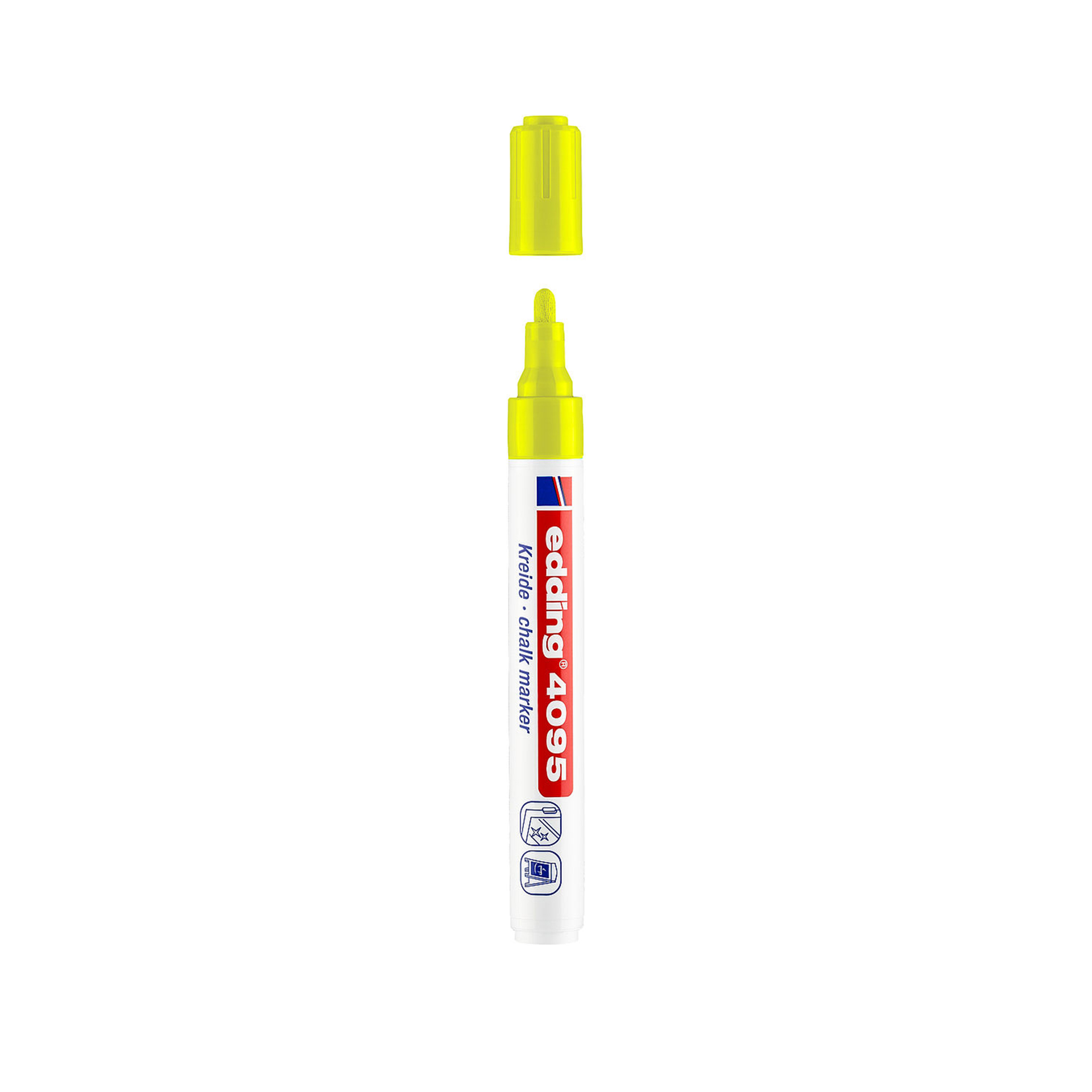 Marcador Giz Edding 4095 Fluo Amarelo