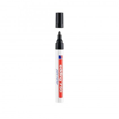 Marcador Tinta Opaca Edding 750 Preto Marcador Tinta Opaca Edding 750 Preto