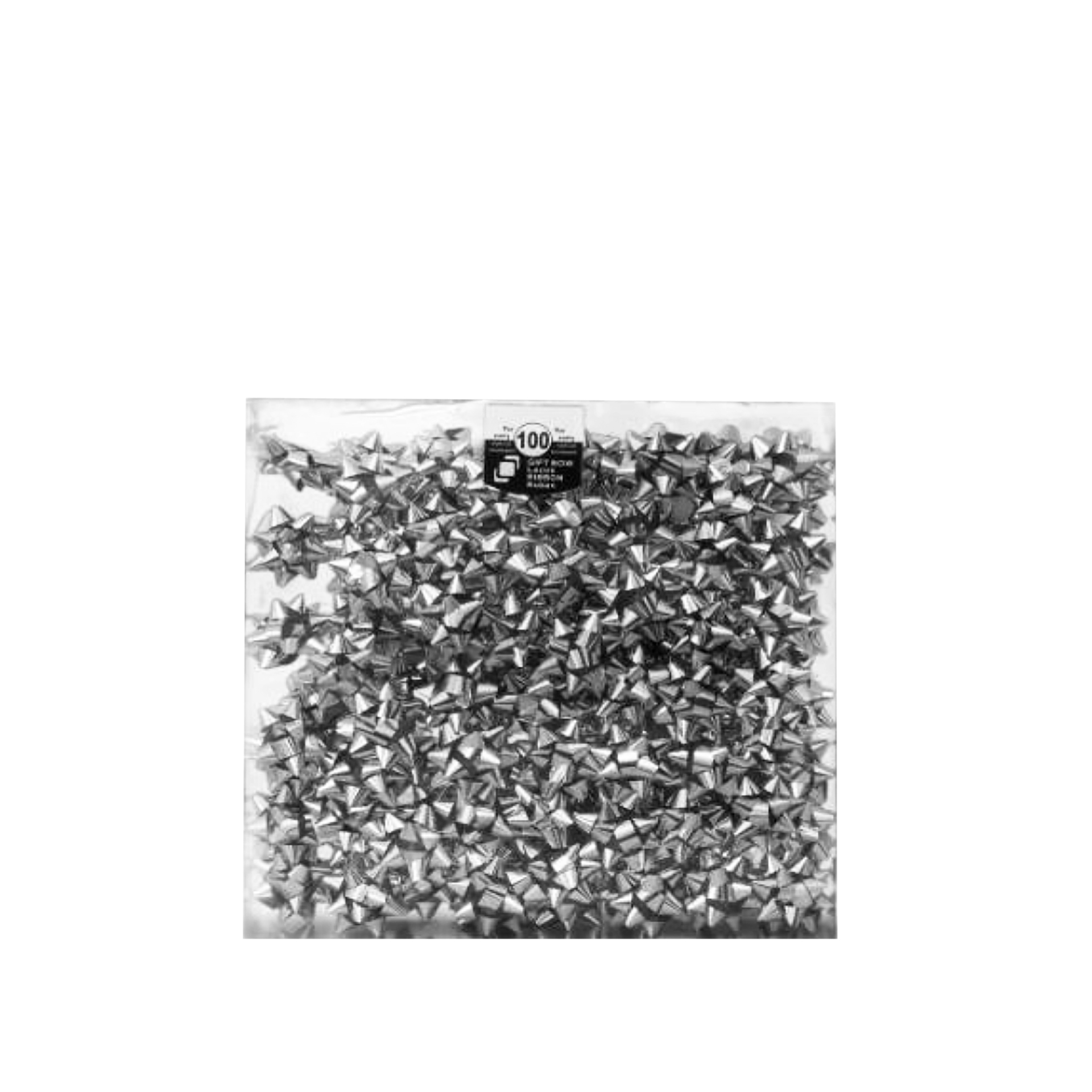 Laços Metálicos Prateados 50mm Caixa 100