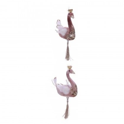 Pendente Pavão Rosa 11CM Pendente Pavão Rosa 11CM