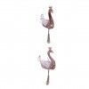 Pendente Pavão Rosa 11CM Pendente Pavão Rosa 11CM