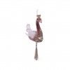 Pendente Pavão Rosa 11CM Pendente Pavão Rosa 11CM
