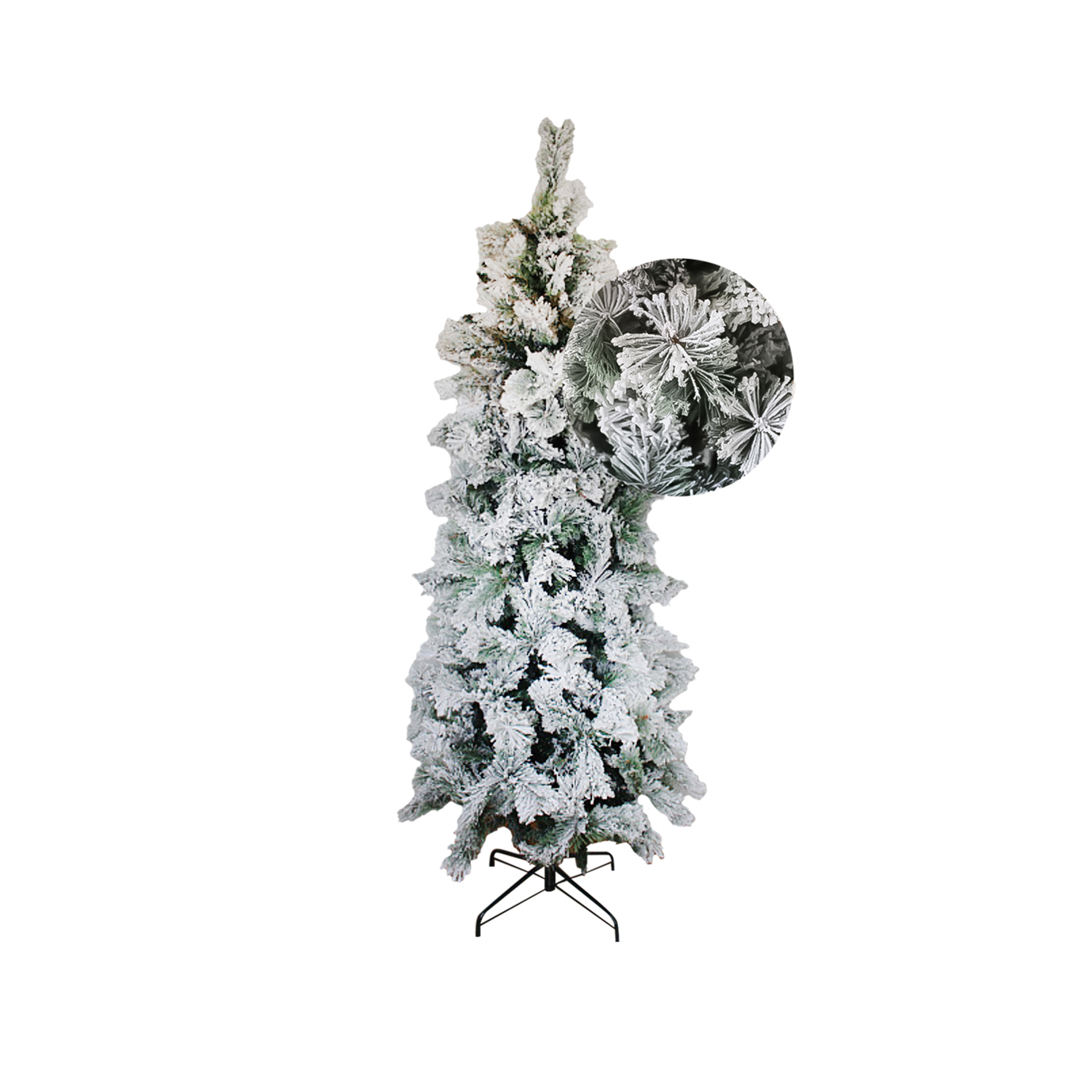 Árvore Natal com Neve Slim Multicor 210cm