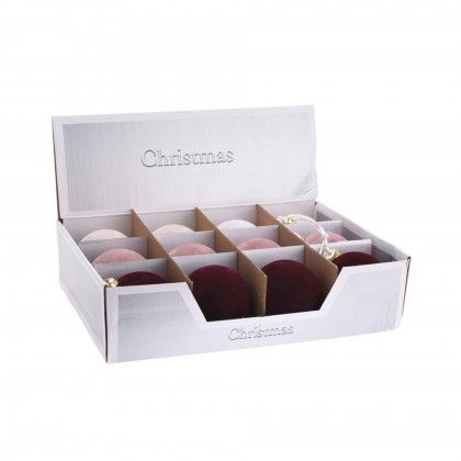 Bola Natal Veludo 10CM