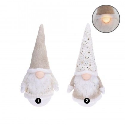 Gnomo Com Led Branco 43CM Gnomo Com Led Branco 43CM