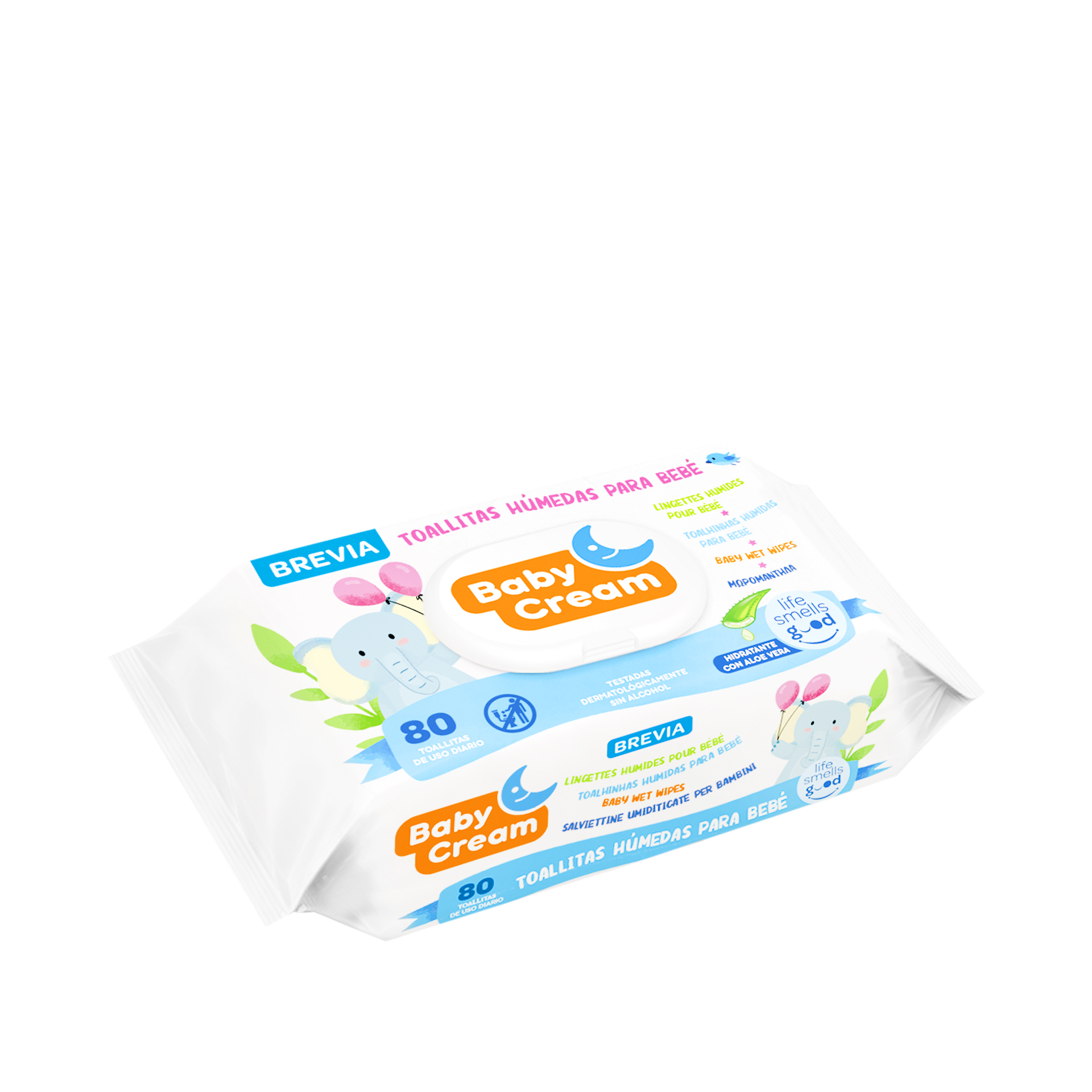 Toalhitas Bebé Babycream Fresh Aloe Pack 80