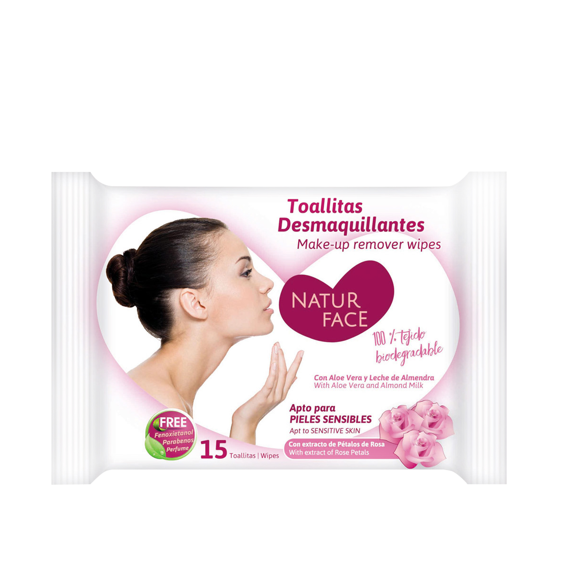 Tolhitas Natur Face Desmaquilhantes Pétalas De Rosa Pack 15