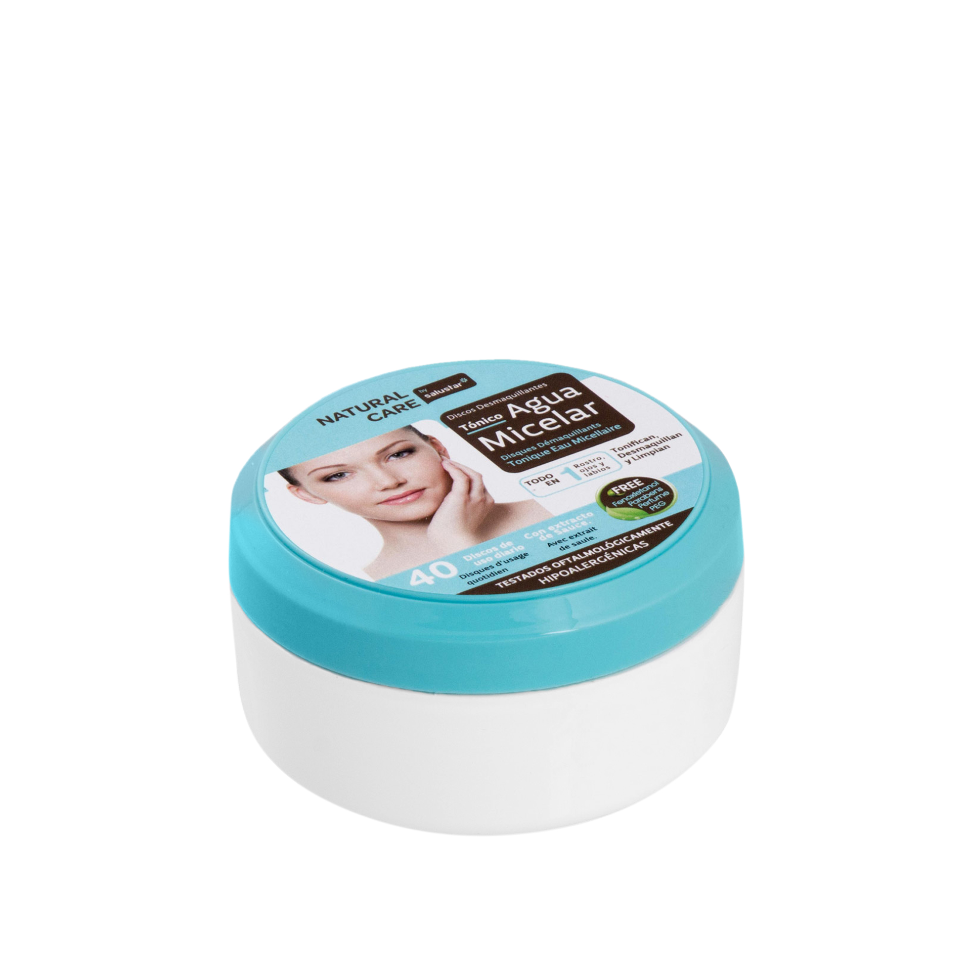 NATURAL CARE DISCOS ÁGUA MICELAR 40 UNIDADES