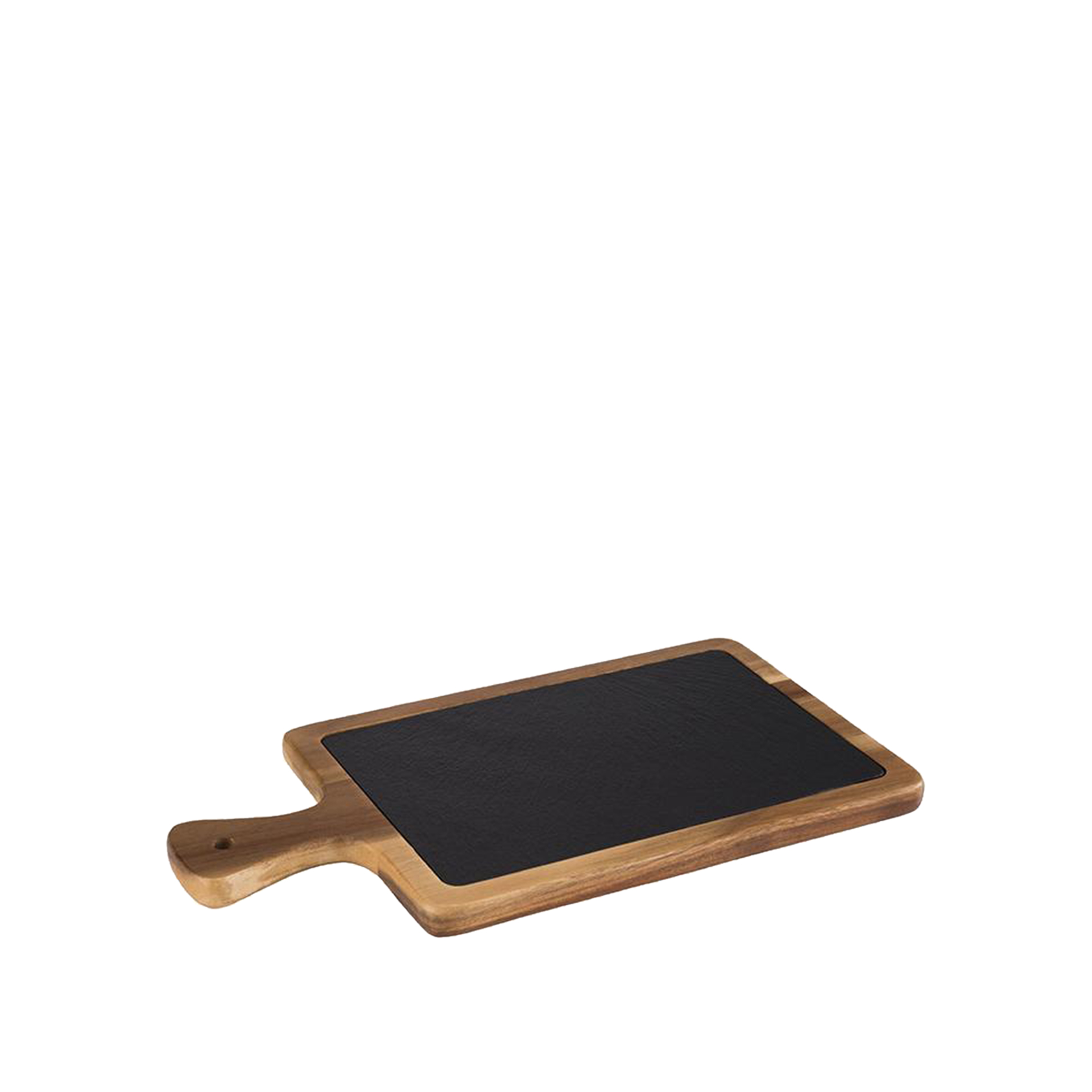 Tábua Servir Madeira / Ardósia 35X25cm