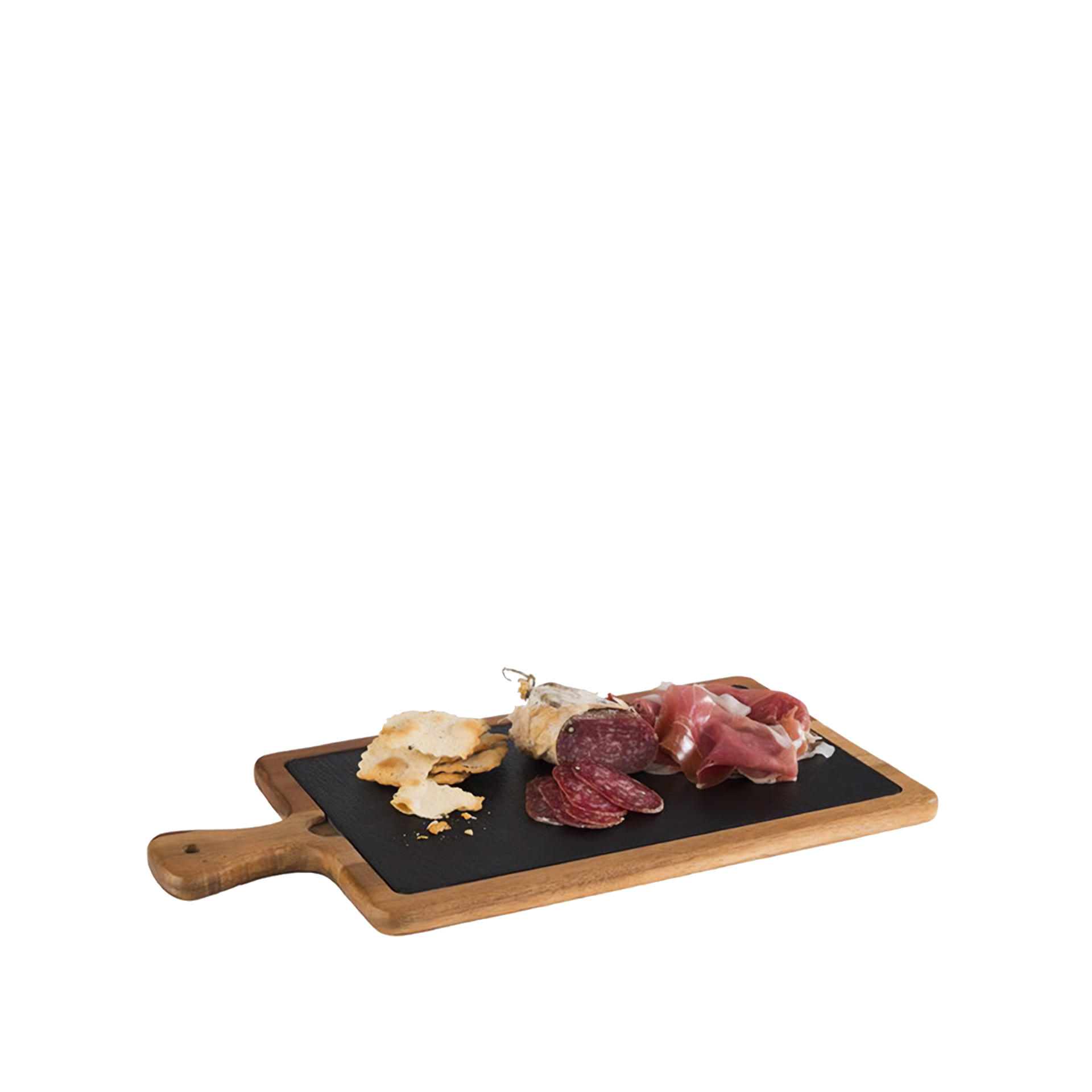 Tábua Servir Madeira / Ardósia 33X20cm