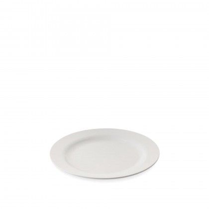 Prato Sobremesa Hotel Melamina Branco 19X2cm