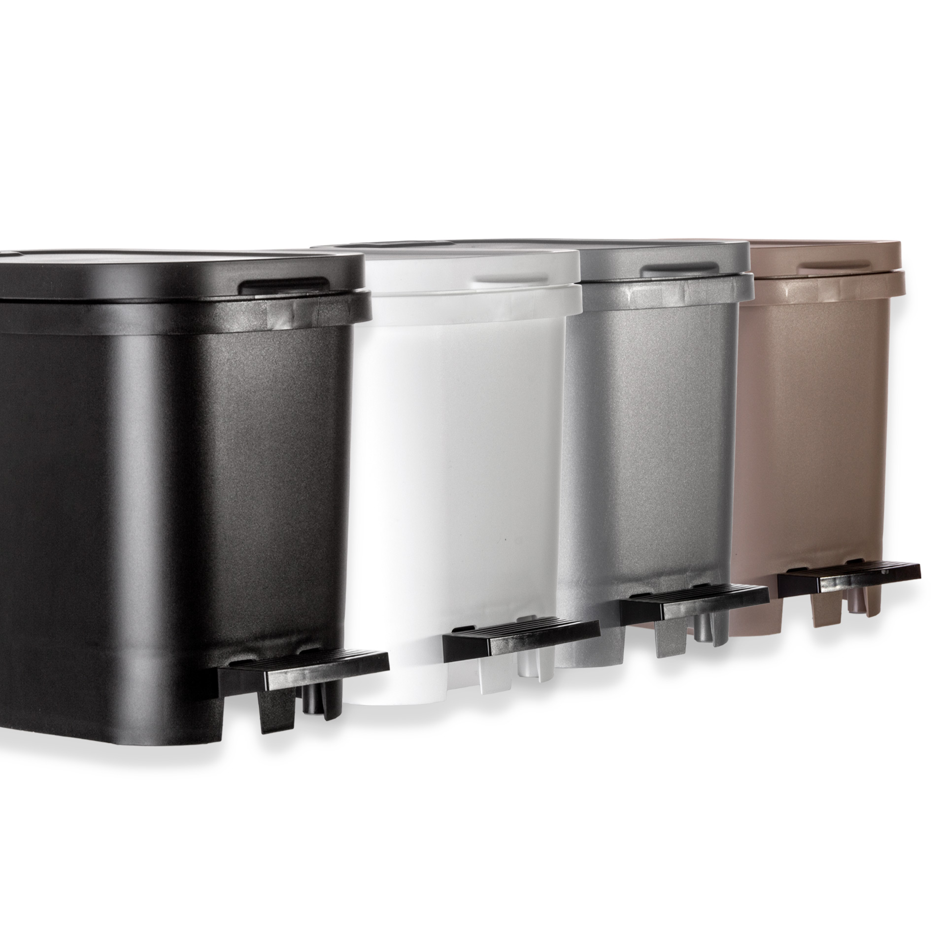 Balde Be-Útil com Pedal Branco 10l 22.5X34X27.5cm