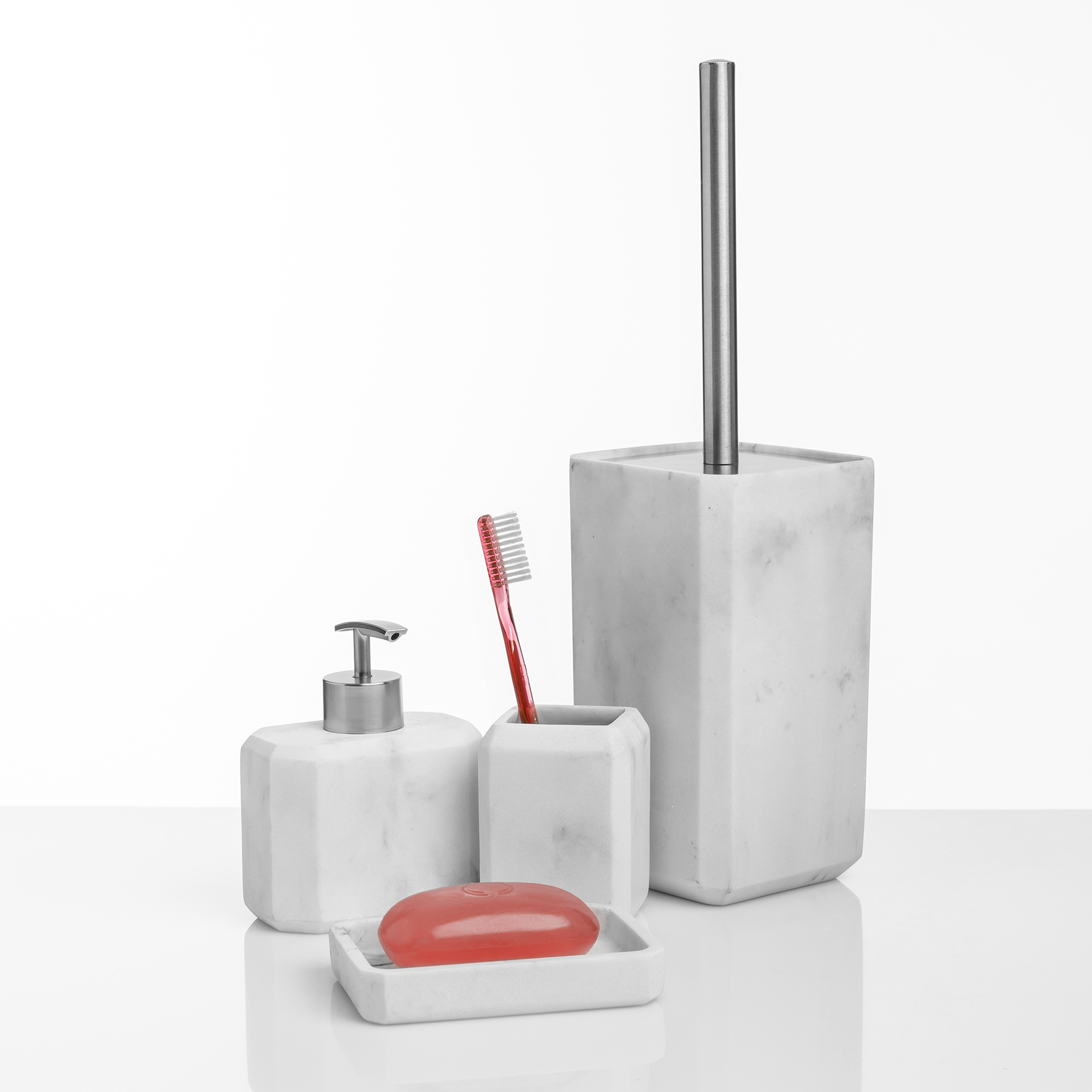 Copo Escova de Dentes Marble 6.7X6.7X9.2CM