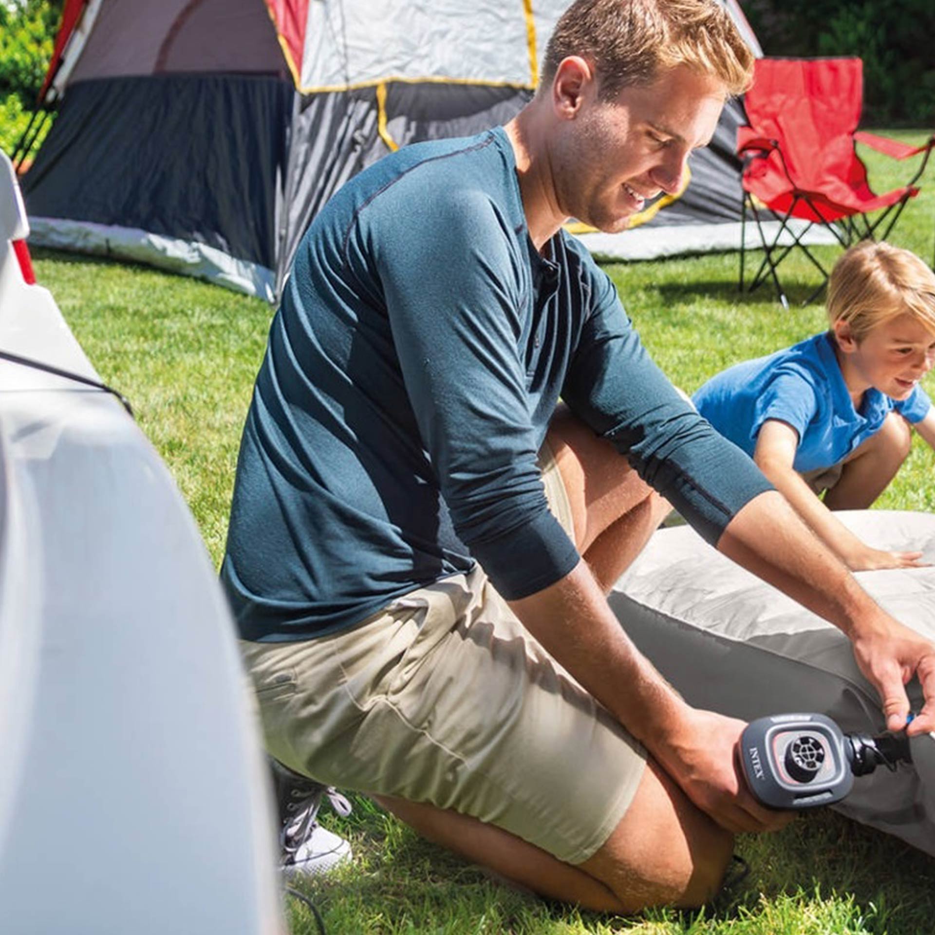 Bomba Intex Isqueiro PVC Preto 12V 14X12X14cm