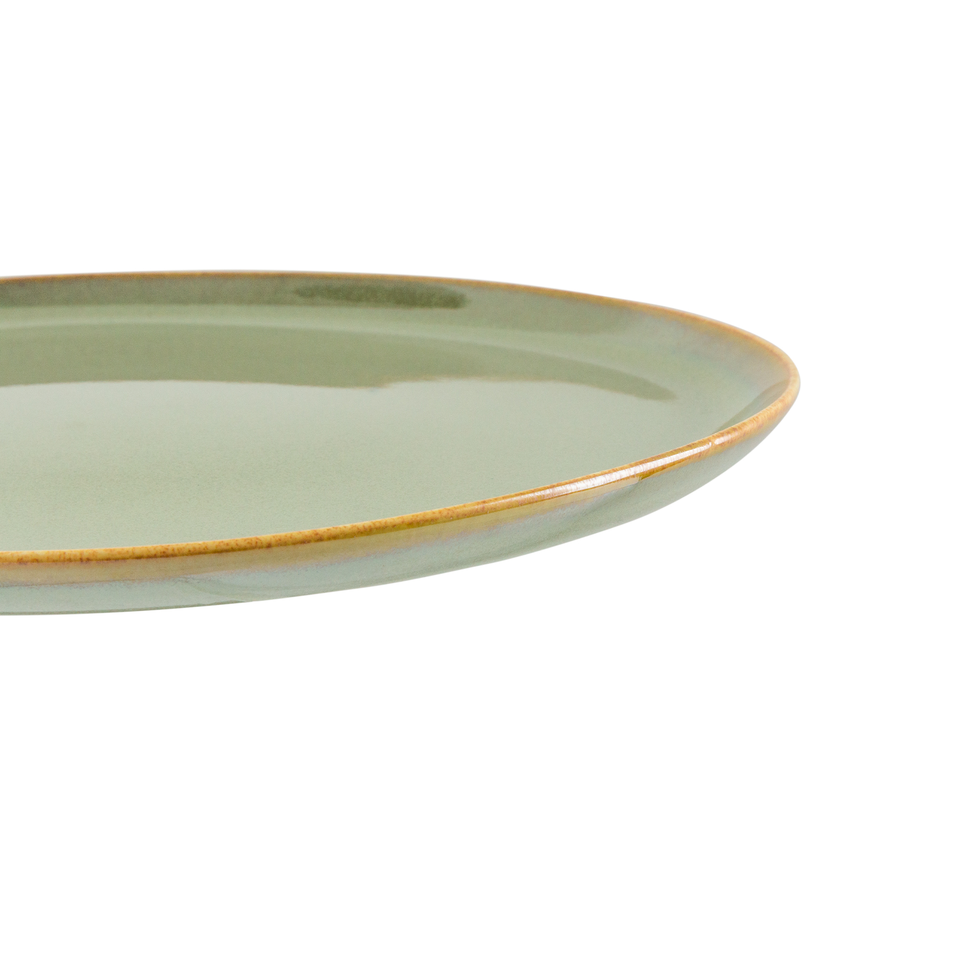 Prato Porcelana Duomo Verde Sobremesa Verde 21cm