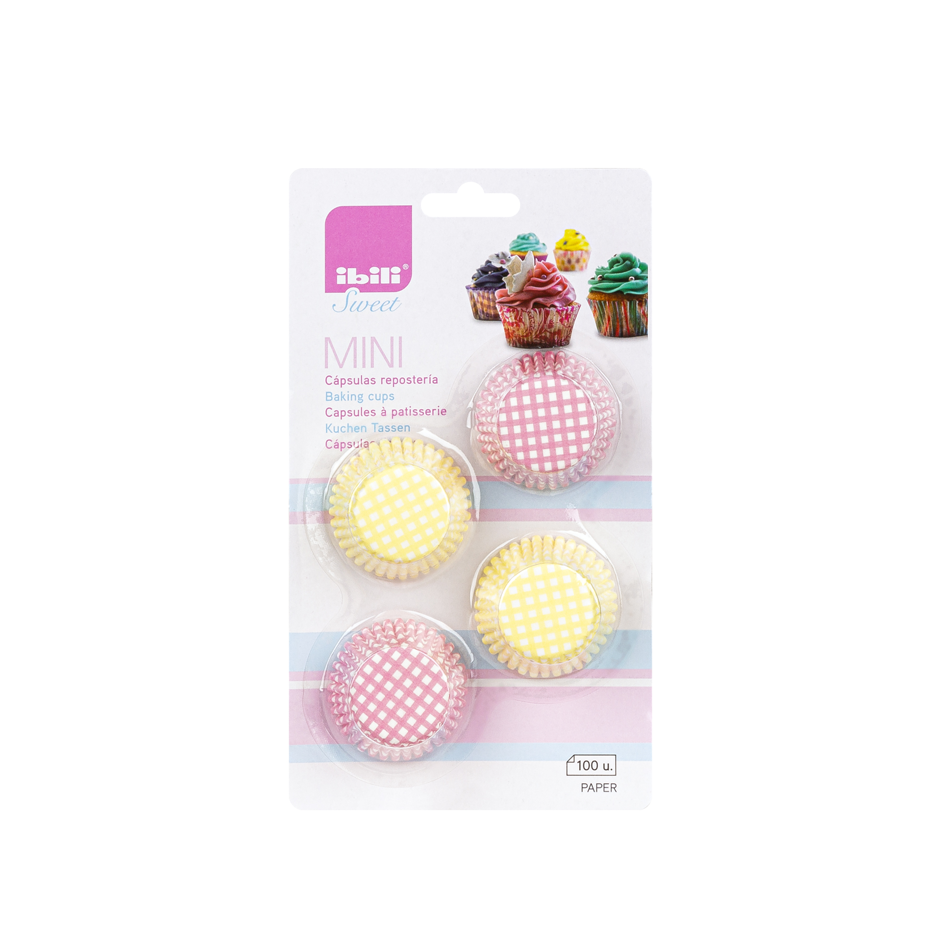 Forma Queque Papel Mini 4.5cm Pack 100