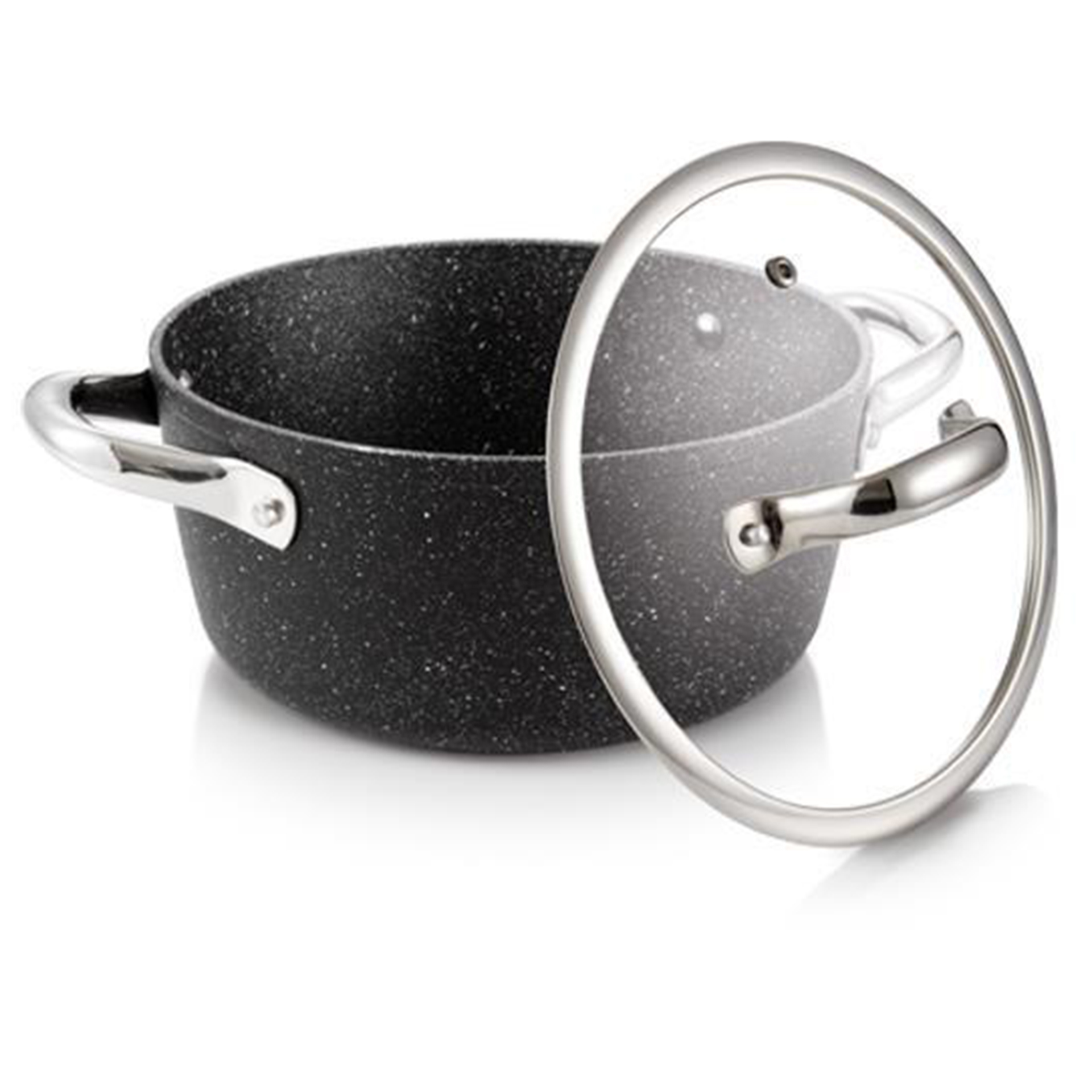 Panela com Tampa Vidro President Stone 20cm