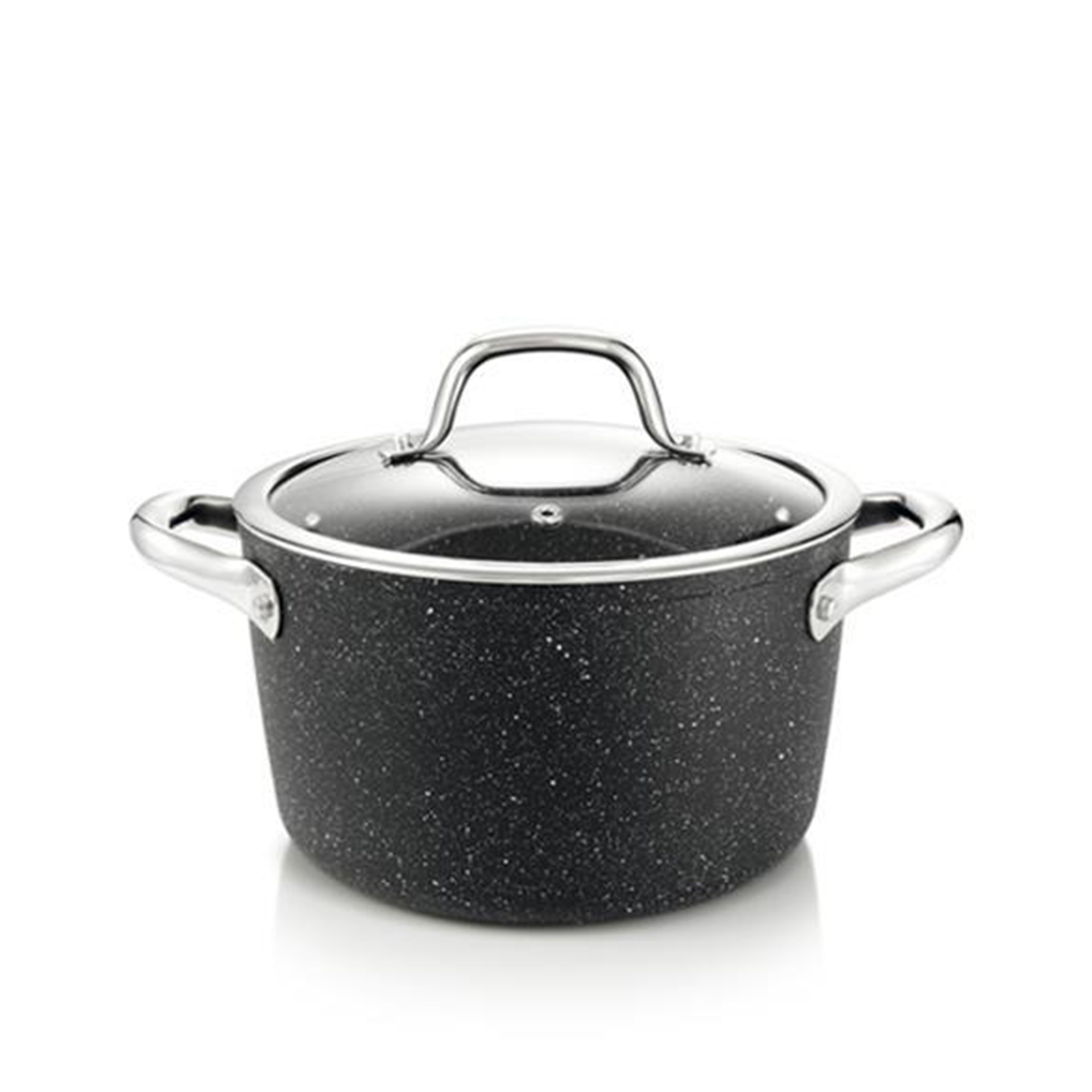 Panela com Tampa Vidro President Stone 20cm