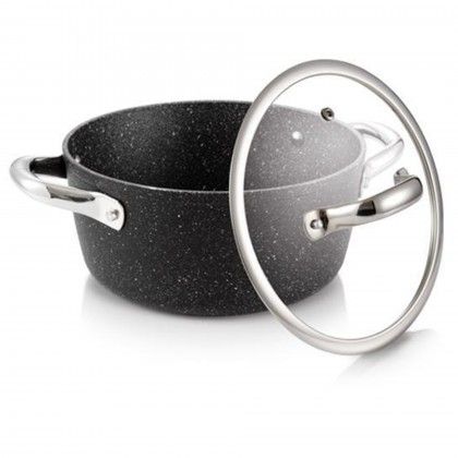Panela com Tampa Vidro President Stone 20cm