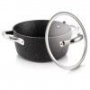 Panela com Tampa Vidro President Stone 20cm