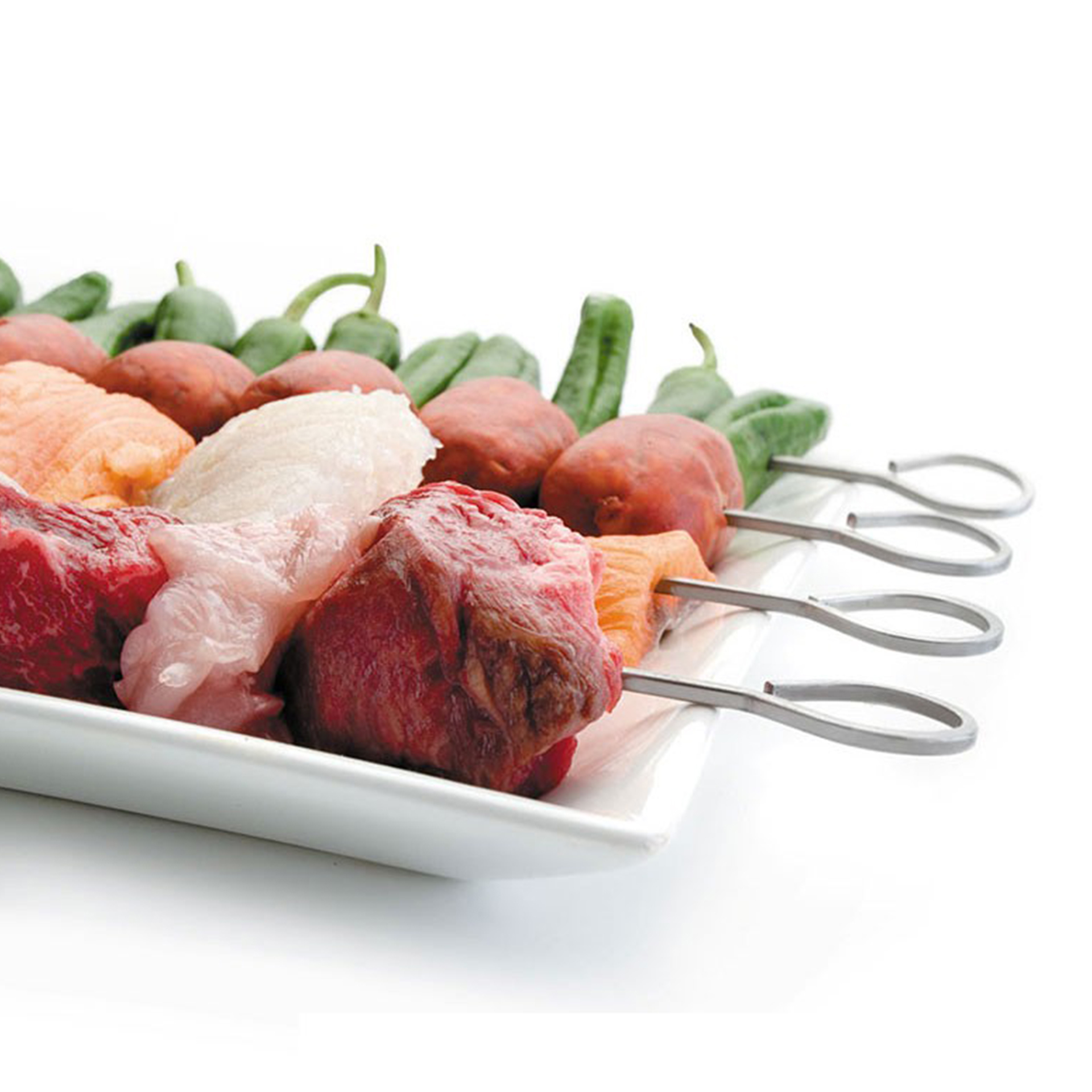 Espeto Inox Espetadas 20cm Pack 6