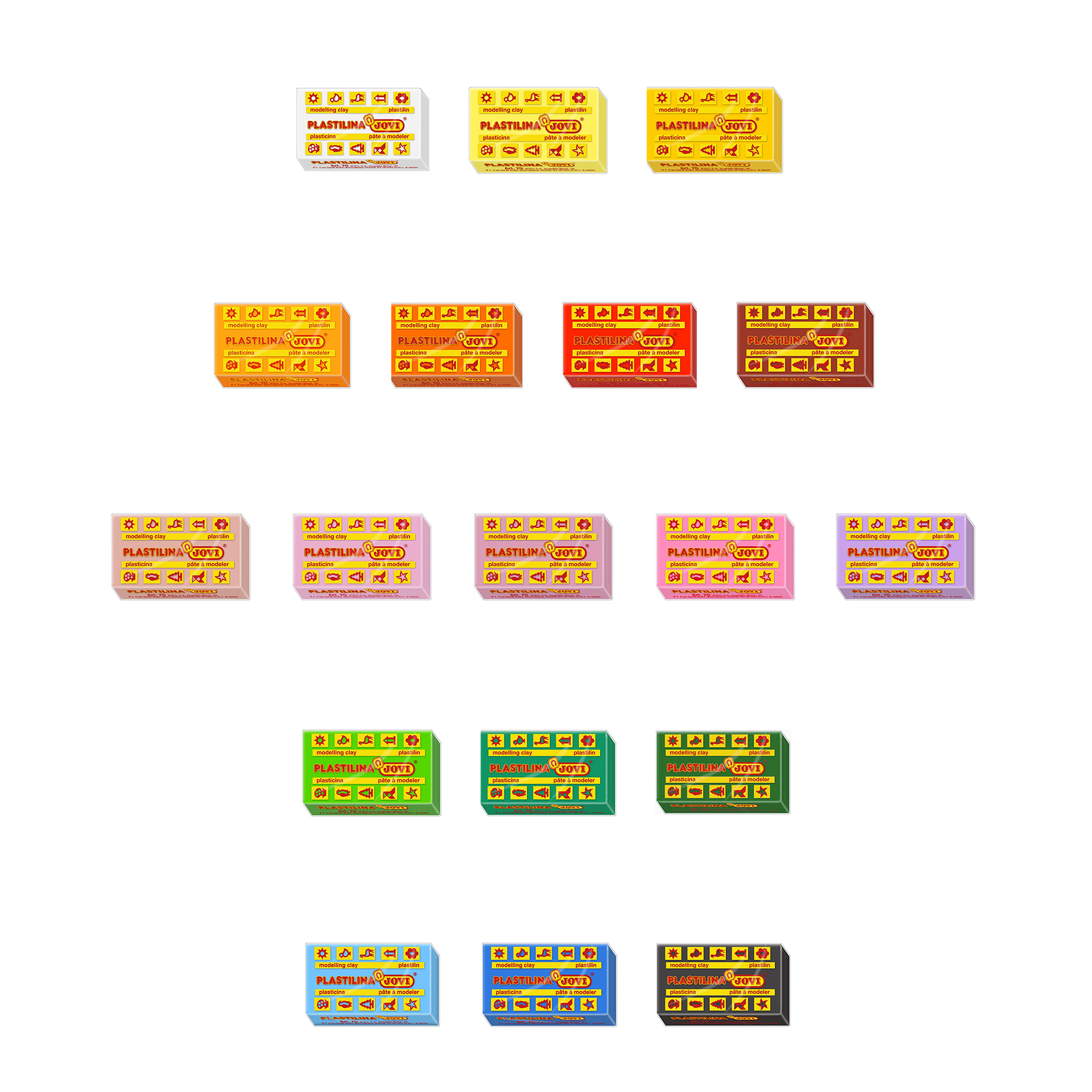 Barra Plasticina Jovi Branco 50G