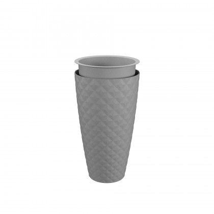 Vaso Havana Tropical Alto �40X70cm 56L Cinza Calc�rio