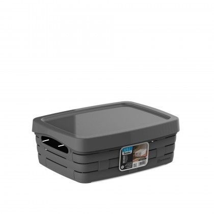 Cesto Multiusos com Tampa Elegant 26X21X10cm Cesto Multiusos com Tampa Elegant 26X21X10cm