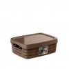Cesto Multiusos com Tampa Sand 26X21X10cm