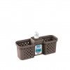 Suporte Esfregão Emma Duplo com Doseador Sand 28X9X16cm Suporte Esfregão Emma Duplo com Doseador Sand 28X9X16cm