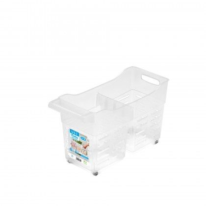 Organizador Trolley Duo Cristal 46X19X27cm Organizador Trolley Duo Cristal 46X19X27cm