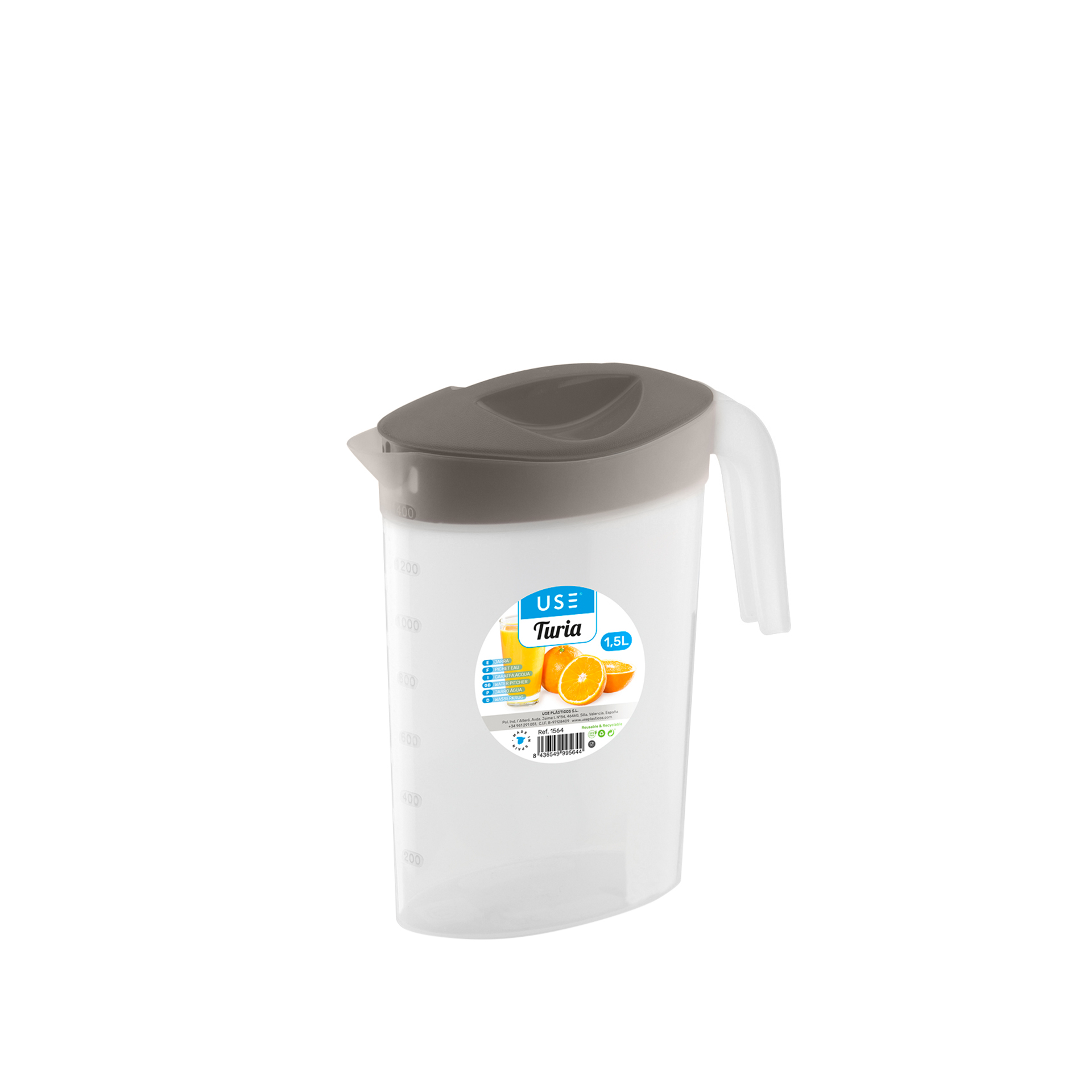 Jarro com Asa Turia 1.5L 8.5X21X23cm