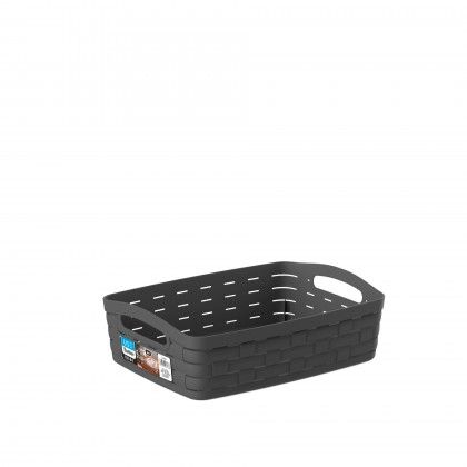 Cesto Multiusos Bamboo A4 Elegant 28X21X16cm Cesto Multiusos Bamboo A4 Elegant 28X21X16cm