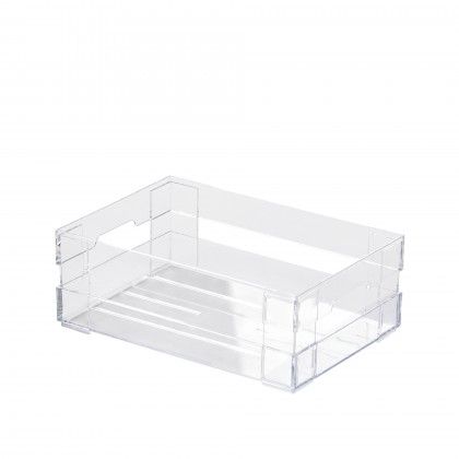 Caixa Empilhvel Usel Cristal 24X17X9cm