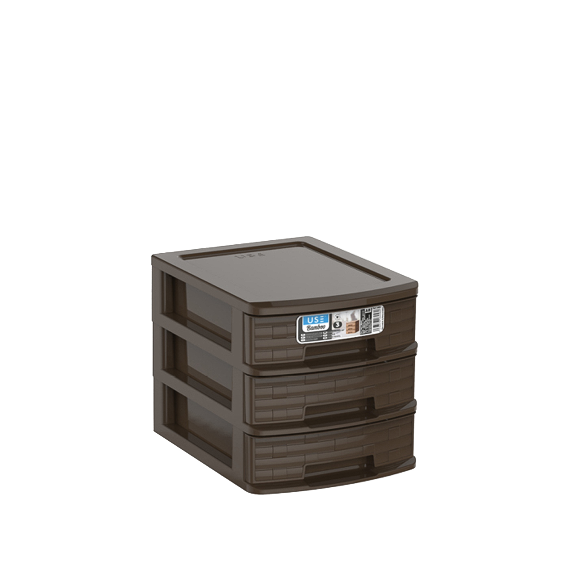 Caixa Organizadora 3 Gavetas Sand A5 25X19X19cm