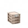 Caixa Organizadora 3 Gavetas Sand A5 25X19X19cm