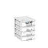 Caixa Organizadora Bamboo 4 Gavetas A5 Elegant 25X19X25cm