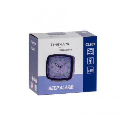 Despertador Timemark Analogico Plstico Multicor 8X9X3.5cm