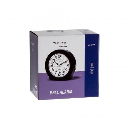 Despertador Timemark Analogico Pl�stico Multicor 13X13.4X8.5cm