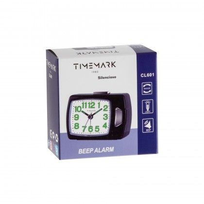 Despertador Timemark Analogico Plstico Multicor 8X6X3.5cm