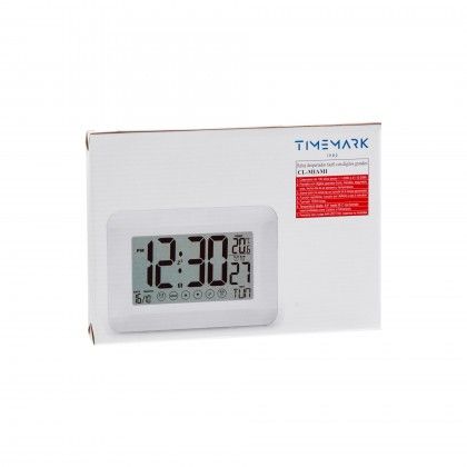 Relgio Parede Timemark Ttil Vidro Branco 24X17X2cm