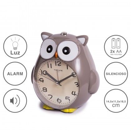 Despertador Timemark Analogico Mocho Pl�stico Multicor 14.5X11.5X18.5cm