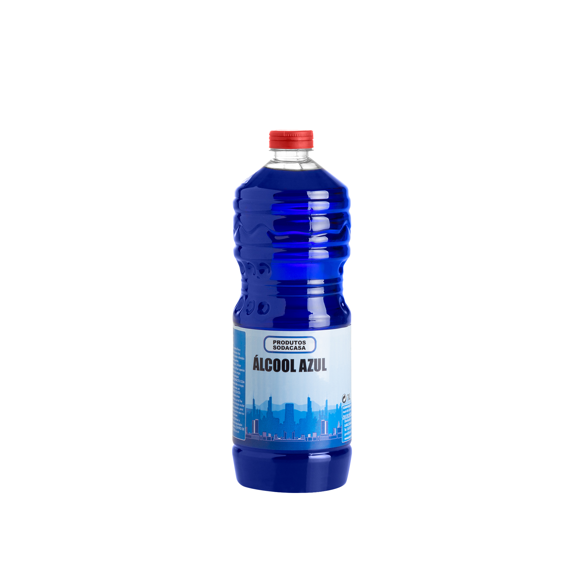 Álcool Azul Garrafa 1000ml