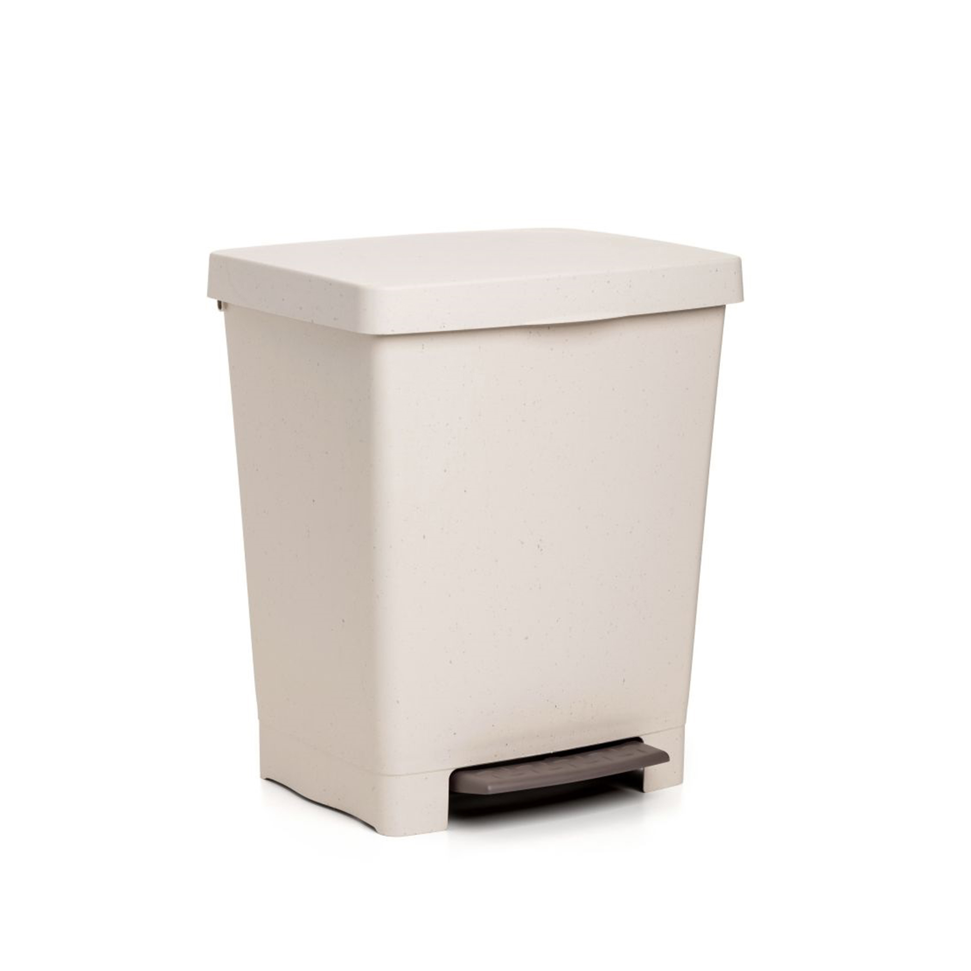 Balde Lixo com Pedal Cubik Ecohome Bege 23L / 33.5X30X39CM