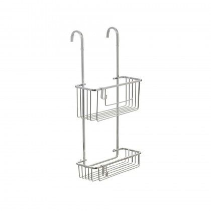 Cesto Duplo com Cabide Alumnio 28X15.5X56CM