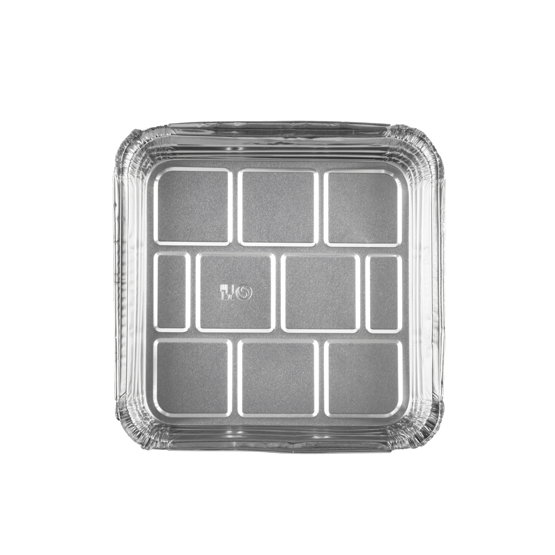 Forma Aluminio Quadrada 2250ml EM17 70µm Pack 100