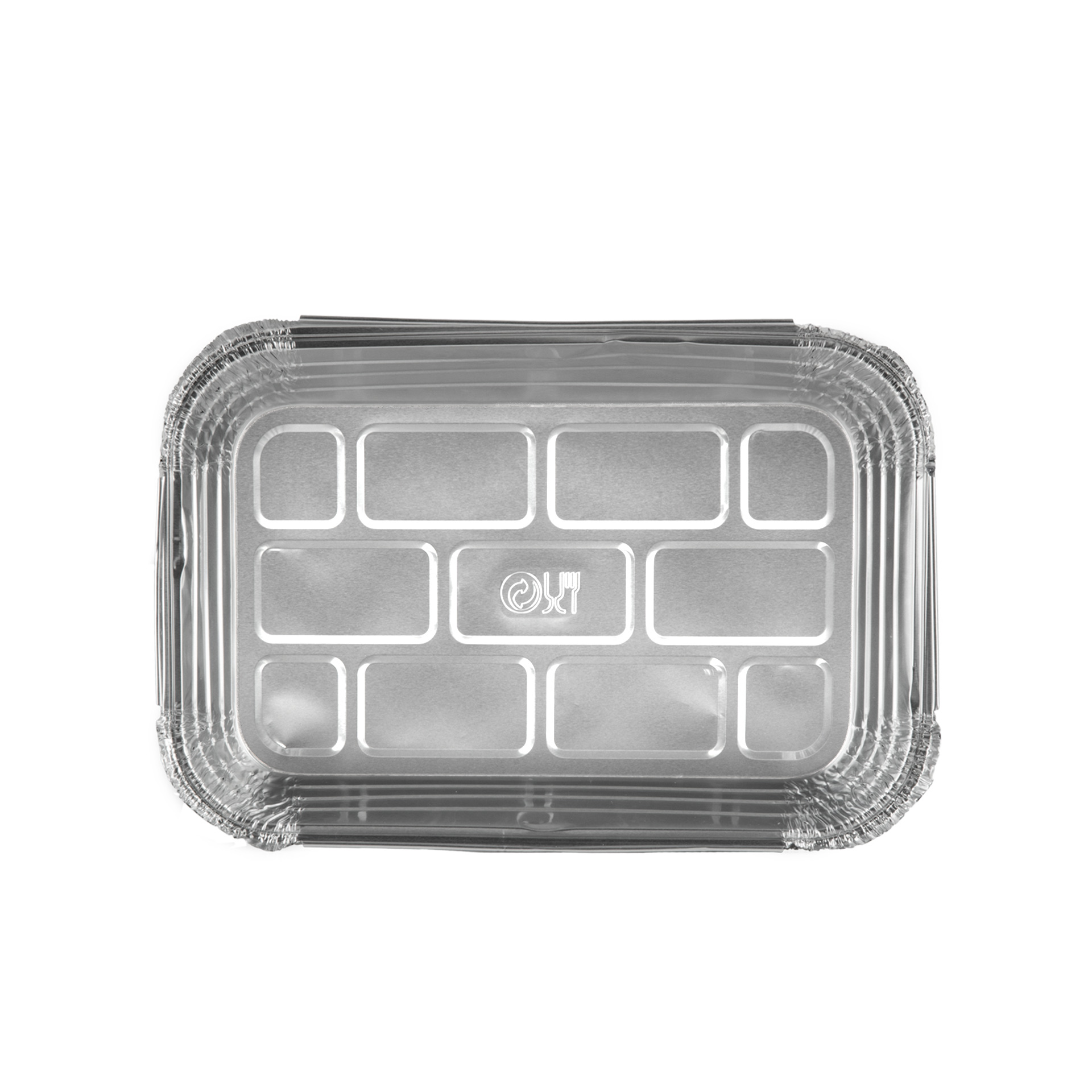 Forma Aluminio Retangular 650ml EM12A 45µm Pack 100