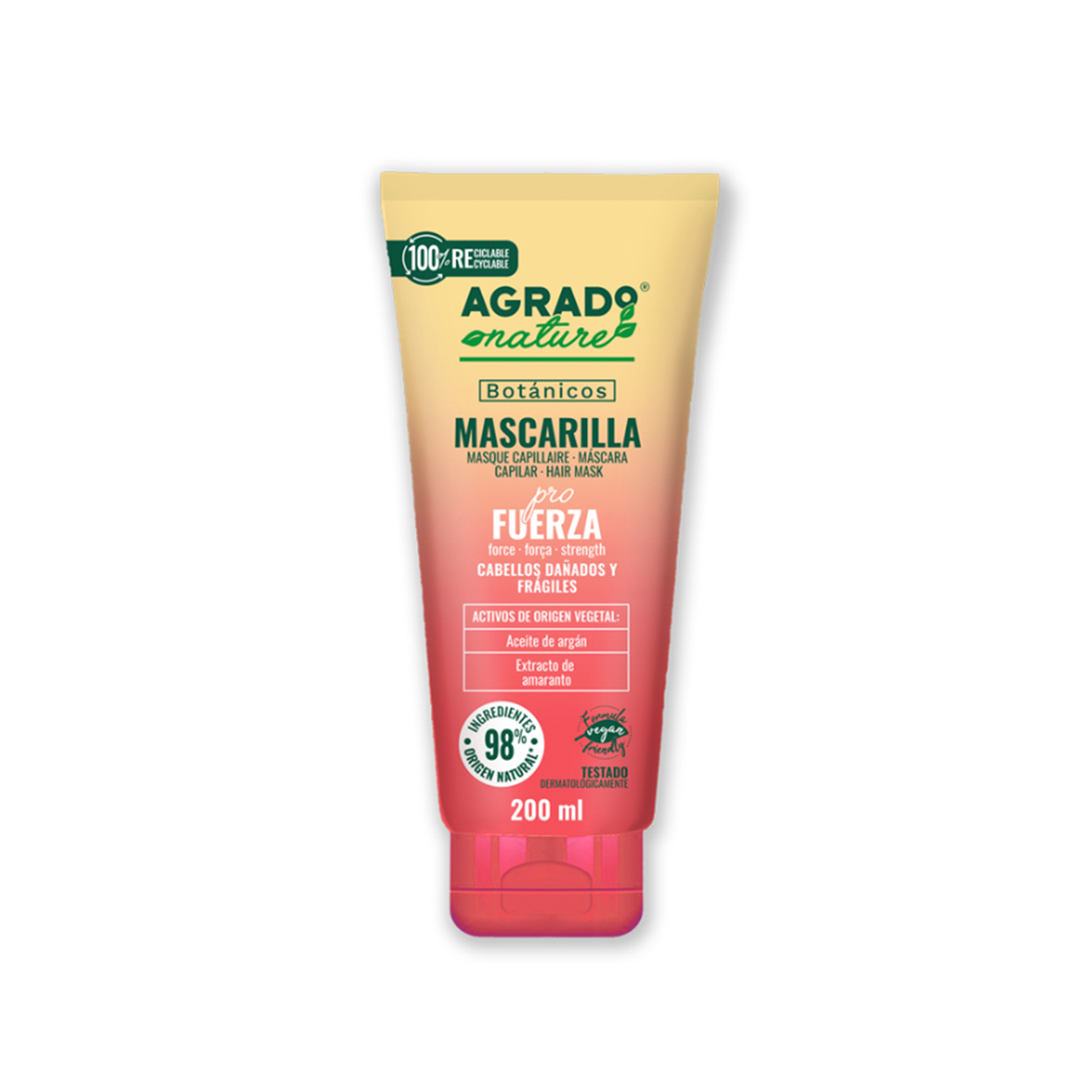Máscara Agrado Nature Fuerza 200ml