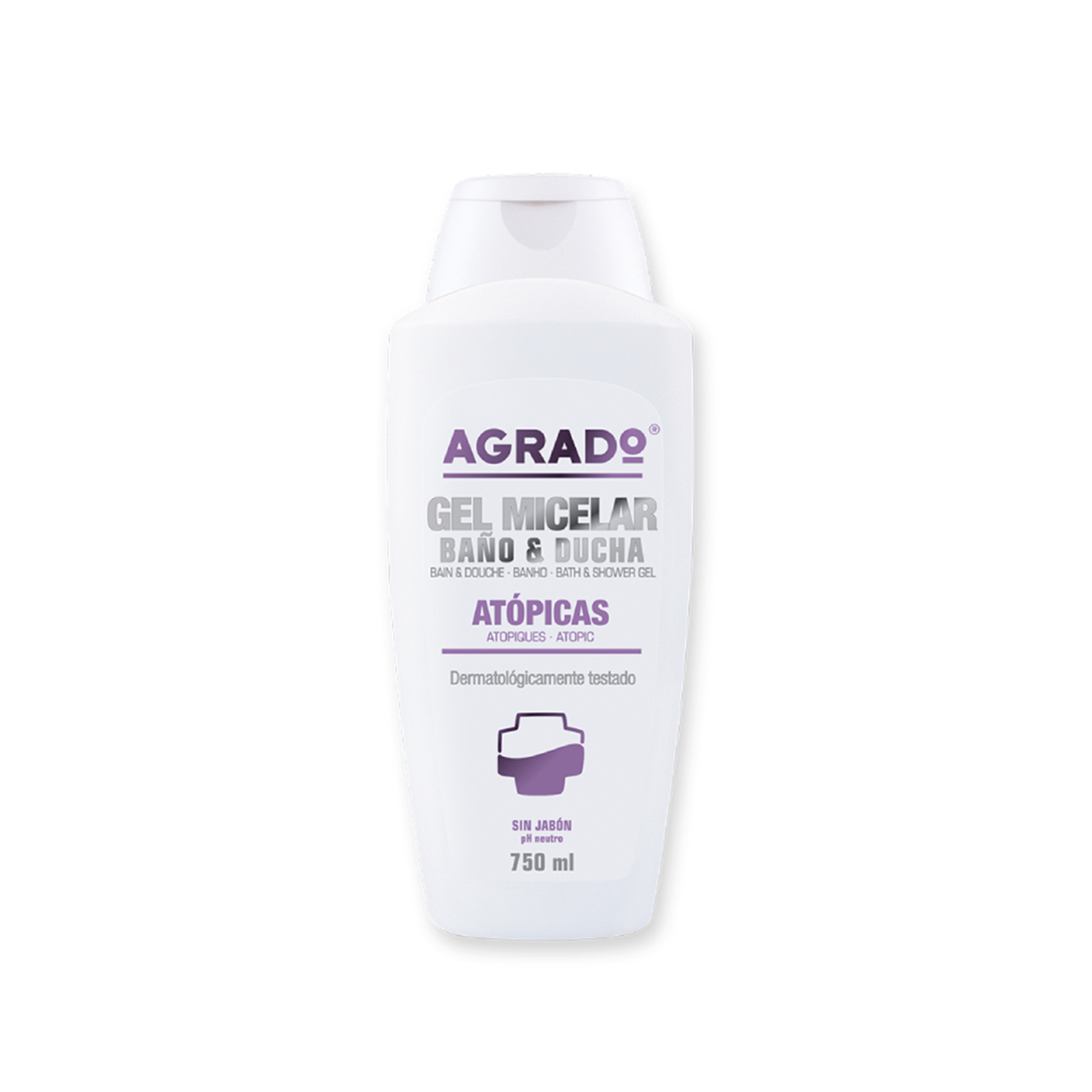 Gel Banho Agrado 750ml Micelar Peles Atópicas